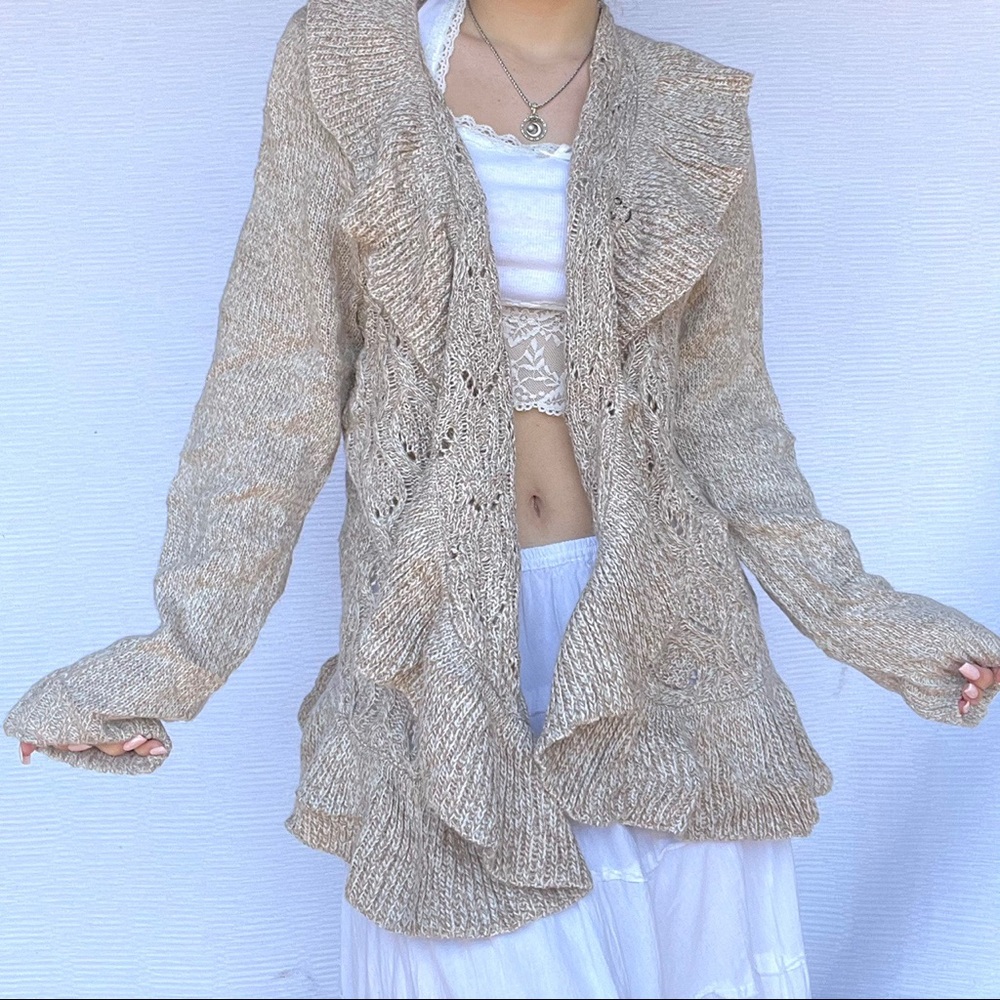 fairycore knit cardigan sweater🧚‍♀️